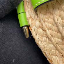 将图像加载到图库查看器中,LOEWE Gate Mini Shoulder Bag Beige/Green329.13.U62 Raffia Leather
