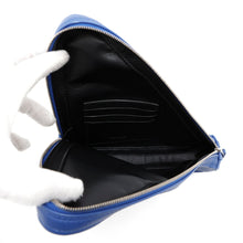 Load image into Gallery viewer, BALENCIAGA Triangle Clutch Bag Blue476976 Leather