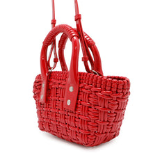 Load image into Gallery viewer, BALENCIAGA Bistro 2WAY Handbag Red678028 Patent Leather Size XXS