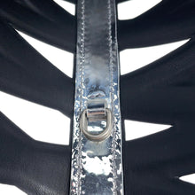 Load image into Gallery viewer, BALENCIAGA Neo Basket 2WAY Handbag Silver630708 Patent Leather