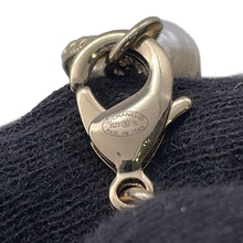 将图像加载到图库查看器中,CHANEL CC Logo Faux Pearl Necklace Gold/White Gold Plated