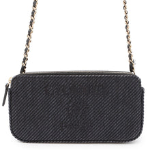 Load image into Gallery viewer, CHANEL Deauville Chain Wallet BlackA81978 Canvas