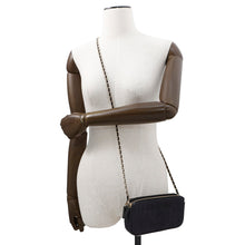 Load image into Gallery viewer, CHANEL Deauville Chain Wallet BlackA81978 Canvas