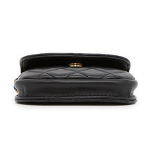 将图像加载到图库查看器中,CHANEL Matelasse Ball Chain Mini Pouch Black Lambskin