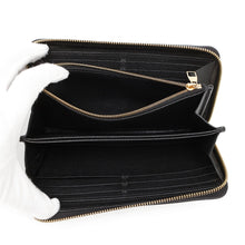 将图像加载到图库查看器中,LOUIS VUITTON Zippy Wallet Noir/BeigeM64805 Monogram Empreinte Leather