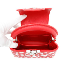 Load image into Gallery viewer, LOUIS VUITTON ★LV × YK Capucines RedM21692 Calf Leather Infinity Dot Size MINI