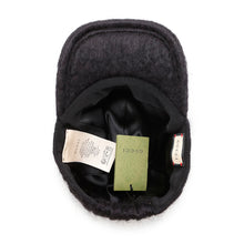 将图像加载到图库查看器中,GUCCI Baseball cap Size M Black729349 Mohair 78% Wool 16% Nylon6%