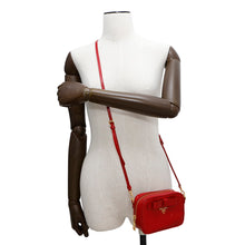 Load image into Gallery viewer, PRADA Camera Shoulder Bag Red Patent Leather