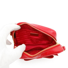 Load image into Gallery viewer, PRADA Camera Shoulder Bag Red Patent Leather
