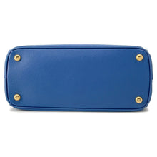 将图像加载到图库查看器中,PRADA Galleria 2WAYHandbag Blue1BA863 Leather