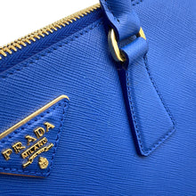 Load image into Gallery viewer, PRADA Galleria 2WAYHandbag Blue1BA863 Leather