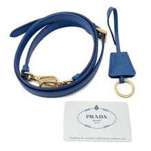 将图像加载到图库查看器中,PRADA Galleria 2WAYHandbag Blue1BA863 Leather