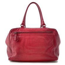 将图像加载到图库查看器中,Bottega Veneta Brera Handbag Red Leather