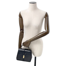 将图像加载到图库查看器中,CELINE 16 Saze Black197983BEY.38NO Leather Size Mini