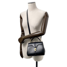 将图像加载到图库查看器中,CELINE 16 Saze Black197983BEY.38NO Leather Size Mini