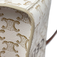 将图像加载到图库查看器中,CELINE Triomphe Vertical Cabas White194372BZK.01BC PVC Leather Size Mini