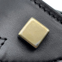 将图像加载到图库查看器中,CELINE Luggage micro shopper Black/Khaki/Gray Leather