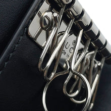 Load image into Gallery viewer, GUCCI GG Embossed 6-Key Case Black625565 Leather
