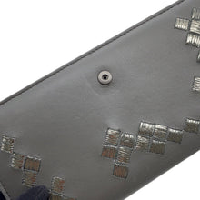 Load image into Gallery viewer, Bottega Veneta INTRECCIATO Bifold Wallet Long Wallet Gray Leather