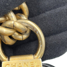 Load image into Gallery viewer, CHANEL Boy Chanel ChainShoulder Bag BlackA67085 Caviar Leather Size 20