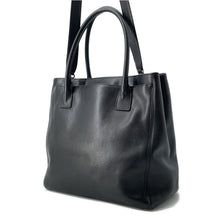 Load image into Gallery viewer, CHANEL Executive 2WAY Tote Black Leather