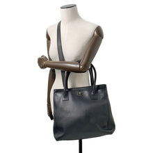 Load image into Gallery viewer, CHANEL Executive 2WAY Tote Black Leather