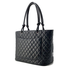 Load image into Gallery viewer, CHANEL Cambon line Tote Bag BlackA25169 Leather Patent Leather Size Large