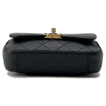 将图像加载到图库查看器中,CHANEL CHANEL19 Matelasse Waist Bag Black Leather