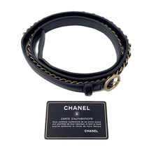 Load image into Gallery viewer, CHANEL CHANEL19 Matelasse Waist Bag Black Leather