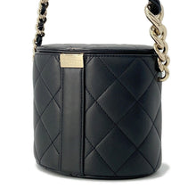 将图像加载到图库查看器中,CHANEL Matelasse Chain vanity bag Black Lambskin