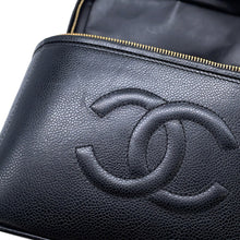 将图像加载到图库查看器中,CHANEL CC Logo 2WAY Vanity Shoulder Bag BlackA06238 Caviar Leather