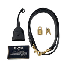 将图像加载到图库查看器中,CHANEL CC Logo 2WAY Vanity Shoulder Bag BlackA06238 Caviar Leather