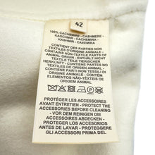 将图像加载到图库查看器中,HERMES ★Serie button long gilet Size 42 blanc naturel Cashmere100%
