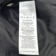 Load image into Gallery viewer, GUCCI ★Tailored Jacket Size 40 Black737459 Mohair 60% Wool 40%