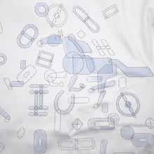 Load image into Gallery viewer, HERMES TShirt Fragments Equestres Size S White Cotton100%