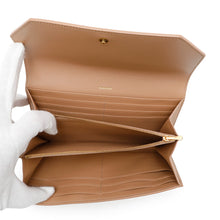 将图像加载到图库查看器中,BALENCIAGA ENVELOPE Slim Continental Leather Long Wallet Beige736732 Leather