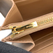 Load image into Gallery viewer, BALENCIAGA ENVELOPE Slim Continental Leather Long Wallet Beige736732 Leather