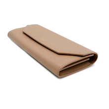 将图像加载到图库查看器中,BALENCIAGA ENVELOPE Slim Continental Leather Long Wallet Beige736732 Smooth Calf Leather