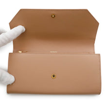 Load image into Gallery viewer, BALENCIAGA ENVELOPE Slim Continental Leather Long Wallet Beige736732 Smooth Calf Leather