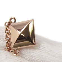 将图像加载到图库查看器中,HERMES HERMES Crew de H 2 Chain Diamond Necklace Size 40 18K Pink Gold