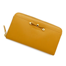 将图像加载到图库查看器中,PRADA Zip Around Long Wallet Orange1M0506 Leather