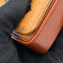 将图像加载到图库查看器中,MCM Visetos Pattern Mini Chain Shoulder Brown PVC