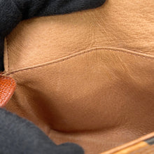 将图像加载到图库查看器中,MCM Visetos Pattern Mini Chain Shoulder Brown PVC