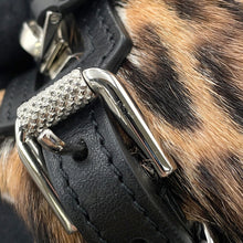 Load image into Gallery viewer, Givenchy ★Pandora bag Leopard Brown/BlackBK50CBK1UK Goatskin Leather Faux Fur Size S