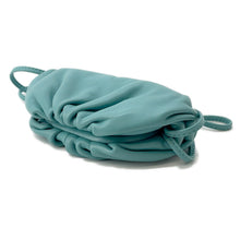 将图像加载到图库查看器中,Bottega Veneta ★Mini The Pouch Coin purse Blue577816 Leather