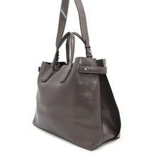 Load image into Gallery viewer, BURBERRY Soft Banner 2WAYBag Gray Leather