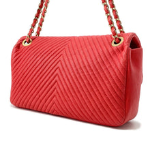 Load image into Gallery viewer, CHANEL Chevron ChainShoulder RedA92087 Leather