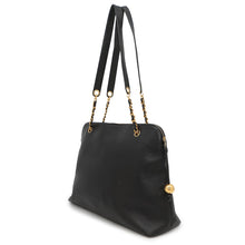 将图像加载到图库查看器中,CHANEL ★CC Logo Cocoball Tote BlackA03578 Caviar Leather