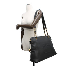 Load image into Gallery viewer, CHANEL CC Logo Cocoball Tote BlackA03578 Caviar Leather