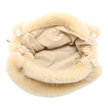 Load image into Gallery viewer, Bottega Veneta Valve Tote Bag Beige Fur